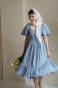 Sukienka Julia błękitna styl retro Miió
