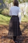 Spódniczka w stylu Vintage, Zapinana z tylu na zamek, spódniczka posiada szufki.